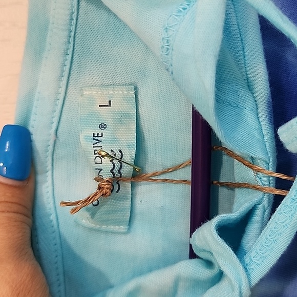 Tyedye turquoise cropped sweater - Picture 4 of 5